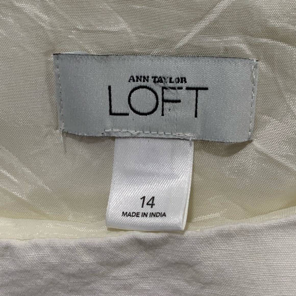 Ann Taylor Loft Tank Top Black Lace Middle Band - Picture 3 of 5